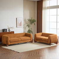 Mariyan Boucle Upholstered 3-seater Sofa and Loveseat by Latitude Run