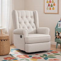 Venancia 30 Wide Swivel and Rocker Manual Recliner with Wing Back---Newly upgraded, no Velcro Arms by Winston Porter