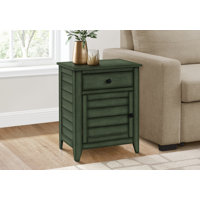 Accent Table, Nightstand, Storage Drawer, End, Side Table, Storage, Veneer, Transitional by Lark Manor