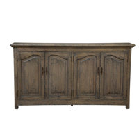 Cesarina 64" Wide Sideboard, Distressed Gray Brown by Rosalind Wheeler