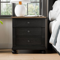 Fontevraud 3-Drawer Nightstand With USB