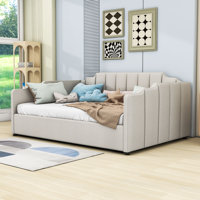 Wooden Upholstered Daybed with Underneath Storage by Latitude Run