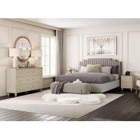 Lysiane Bedroom Dresser And Charging Nightstands Set, 3 Pieces by George Oliver