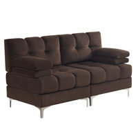 Modular Sectional Couch,124 Inch Sectional Sofa With Metal Legs, Modern U Shaped Sofa For Living Room(Chenille) by Ivy Bronx
