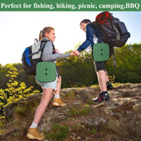 Upgraded Square Collapsible Stool For Adults,Portable Retractable Folding Telescoping Foldable Camping Stool Holds 400Lbs For Outdoor Fishing Hiking G by Arlmont & Co.