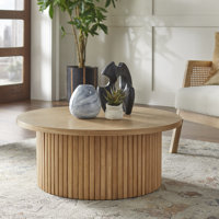 Nechama Fluted Low Profile Coffee Table by George Oliver