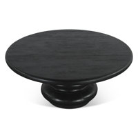 Alfea Bakio 36" Coffee Table In Black by Darby Home Co