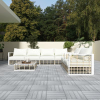 7-Piece Metal Patio Sectional Sofa Set With Coffee Table by Latitude Run