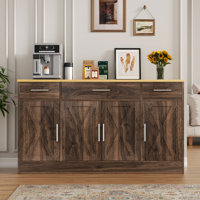 Cydney 53.4" Sideboard Buffet with 3 Drawers by Gracie Oaks