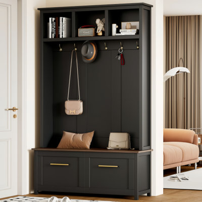Sleek & Chic Modern Versatile 4-in-1 Hall Tree by Red Barrel Studio