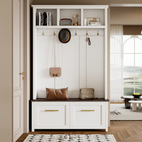 Sleek & Chic Modern Versatile 4-in-1 Hall Tree by Red Barrel Studio