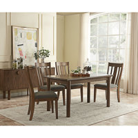 Bruyere 60" Rectangular Dining Table for 6 Person, Retro Kitchen Table,Ultra Easy to Assemble by Lark Manor