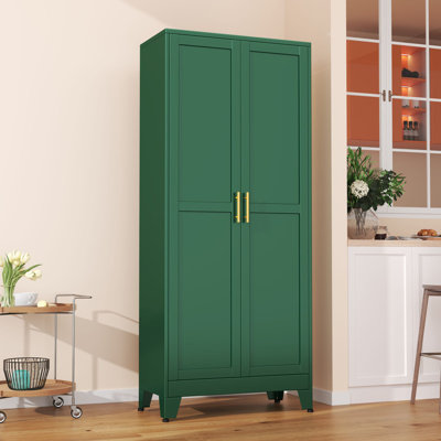 Winston Porter Modern Freestanding Wardrobe Armoire with Two Door by Winston Porter