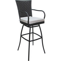 Outdoor Indoor Bar Stool 30" With Arms by Bay Isle Home