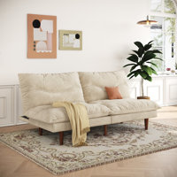 71" Convertible Corduroy Futons Sofa Folding Reclining Sleeper Sofa by George Oliver