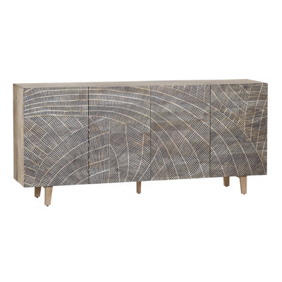 4 Door Media Credenza_Sideboard by Dakota Fields