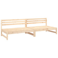 Ophelia & Co. Patio Middle Sofas 2 Pcs 47.2"X31.5" Solid Wood Pine by Ophelia & Co.
