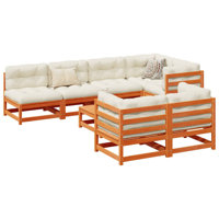 Ophelia & Co. 8 Piece Patio Sofa Set Solid Wood Pine by Ophelia & Co.