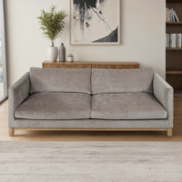 94" Bennett Sofa, Gray/Green by Brayden Studio