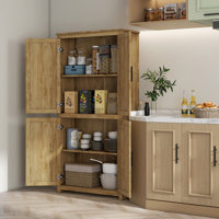 Rattan Kitchen Storage Cabinet With Adjustable Shelf by Bay Isle Home