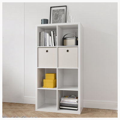 Smart Cube -Cube Organizer Storage With Opened Back Shelves, X Cube Bookcase Book Shleves Home, Office by Ebern Designs