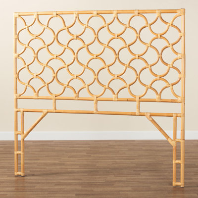 Blayklee Bali & Pari Kalcya Bohemian Natural Rattan Standalone Headboard by Bay Isle Home