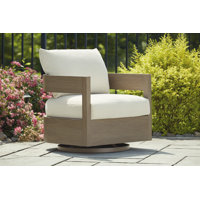 Alesana Outdoor Swivel Glider Chair With Cushion by Latitude Run