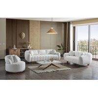 Verona Luxe Chenille 4-Piece Sofa Set by Hokku Designs