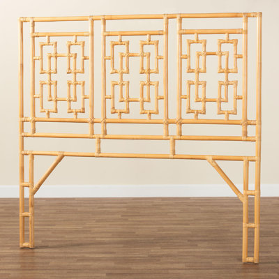 Bhavini Bali & Pari Galvan Bohemian Natural Rattan Queen Size Standalone Headboard by Bay Isle Home