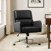 Zaysean Modern Faux Leather Tilting Executive Office Chair by Latitude Run