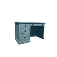 Rustic Single Pedestal Computer Desk by Red Barrel Studio