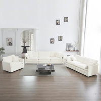 Athenia Chenille Fabric Upholstered Sofa Conversation Set by Latitude Run