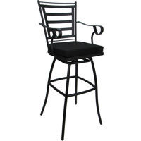 Outdoor Indoor Extra Tall Bar Stool With Arms by Lark Manor