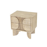 Lemannville Hina 2-Drawer Acacia Nightstand by Gracie Oaks