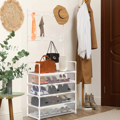 5-Tier Dustproof Entryway Hall Tree by Rebrilliant