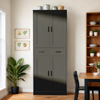 Pantry Cabinet, 71" Tall Kitchen Pantry Storage Cabinet With Doors And Drawer, Freestanding Kitchen Hutch Cabinet For Kitchen, Dining Room, Hallway