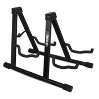 5 Core Double Guitar Stand Floor Adjustable A Frame Folding Acoustic Electric Guitars Holder Stands by Wrought Studio