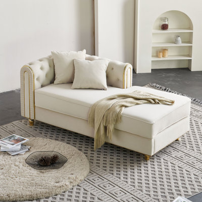 66.9 Wide Upholstered Chaise Lounge Sofa by House of Hampton