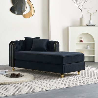66.9 Wide Upholstered Chaise Lounge Sofa by House of Hampton