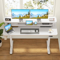 Home Office Height Adjustable Standing Gaming  Desk by Inbox Zero