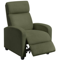 Modern Recliner Chair Corduroy Recliner Sofa for Living Room by Ebern Designs