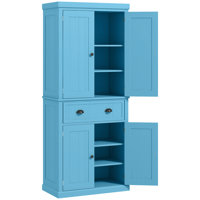 72" Kitchen Pantry Cabinet Cupboard with Doors by Winston Porter