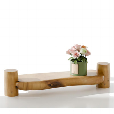 Handmade Wooden Tray,practical Bathroom And Kitchen Decoration For Soap,bath Bottles,candles,toilet Paper,plant Holder by Millwood Pines