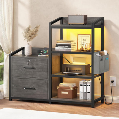 2 Drawer File Cabinet, Filing Cabinet Fits Letter Legal by Wrought Studio