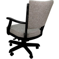 Dalani Classic Solid Wood Dining Caster Chair On Wheels by Red Barrel Studio