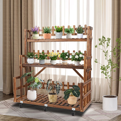 36.2" W X 16.14 "D X 40.1" H Plant Display Stand by Millwood Pines