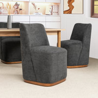 33.5" Dining Chair With Wheels(Set of 2) by Hokku Designs