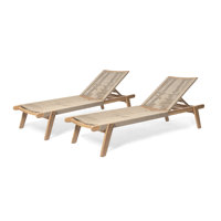 Saulean Outdoor Rope Chaise Lounge Set