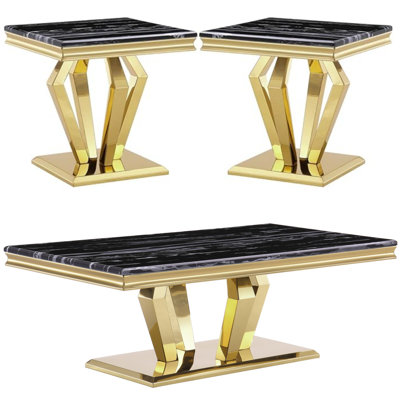 3 Piece Living Room Table Set by Everly Quinn