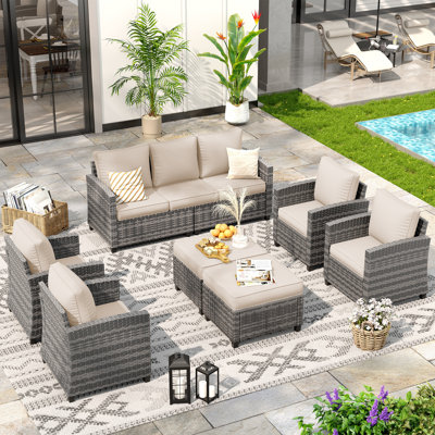 7-Person Outdoor Seating Group With Cushion by Lark Manor